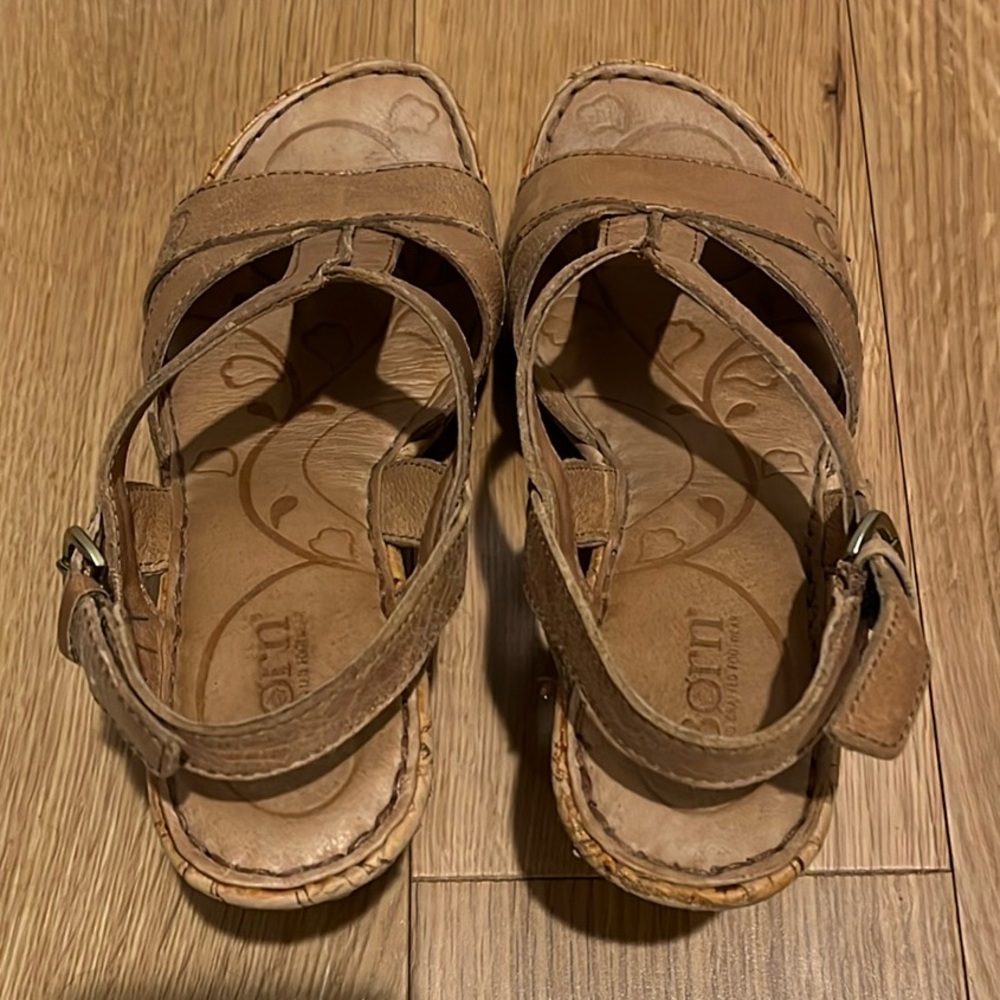 Born Vinata Wedge Sandals, 6M - Picture 4 of 10
